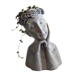 Skjuler Ansigt- Og Hoved Figur - 24x18x35 Cm.