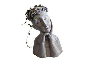 Skjuler Ansigt- Og Hoved Figur - 24x18x35 Cm. 3 Skjuler Ansigt- Og Hoved Figur - 24x18x35 Cm.