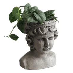 Skjuler Ansigt- Og Hoved Figur - 21x18x25 Cm.