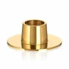 2 Stk. Ester Og Eriks Lysestager I Blank Guld Look -Smuk Haven Salgsbutik 13892