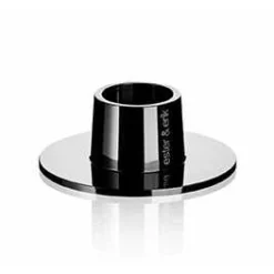 2 Stk. Ester Og Eriks Lysestager - Black