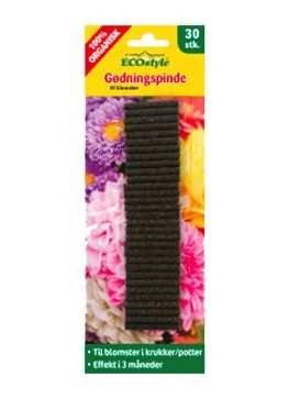 Gødningspinde Til Blomster - 100% Organisk 3 Gødningspinde Til Blomster - 100% Organisk