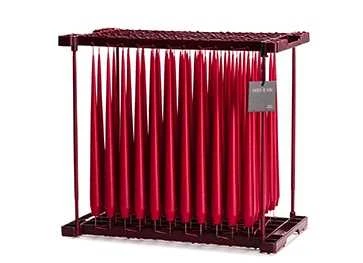 Stagelys Rød 32 Cm 3 Stagelys Rød 32 Cm