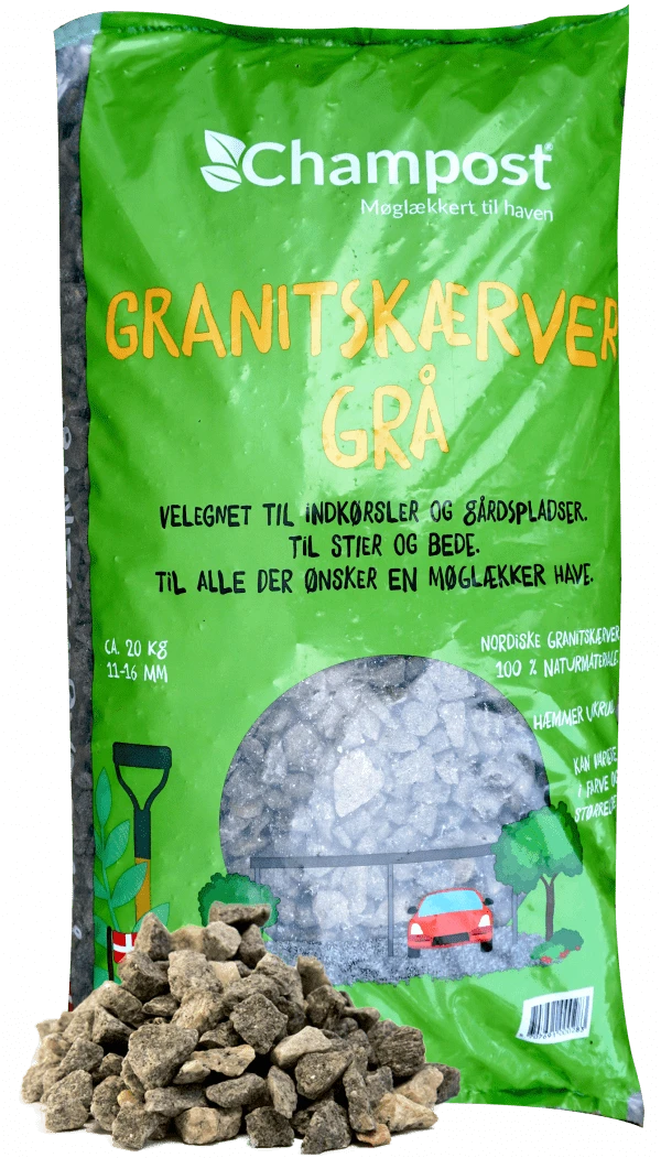 Granitskærver, Grå 11-16 Mm BIGBAGS 3 Granitskærver, Grå 11-16 Mm BIGBAGS
