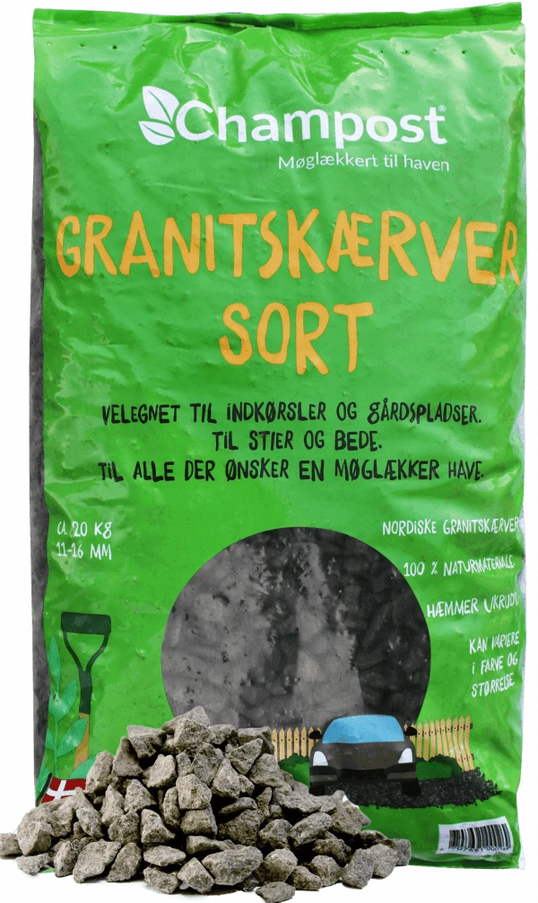 Granitskærver, Sort 11-16 Mm BIGBAGS 3 Granitskærver, Sort 11-16 Mm BIGBAGS