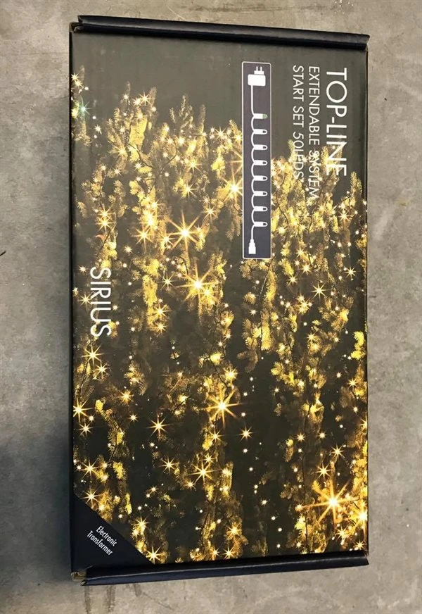 Lyskæde, Startsæt, 50 LED, 5 Meter. 3 Lyskæde, Startsæt, 50 LED, 5 Meter.